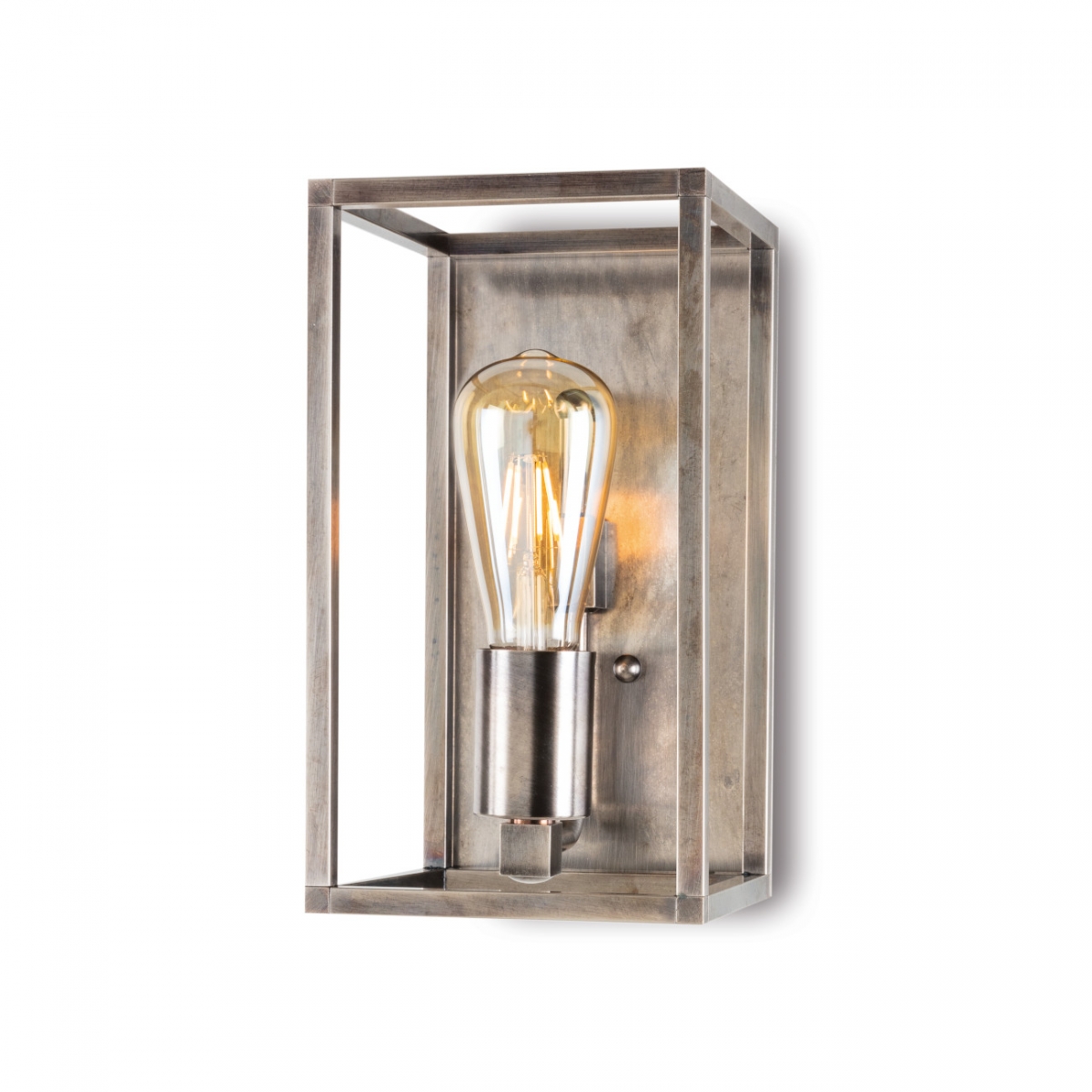 verstellbare Wandlampe aus Metall in Schwarz//Chrom moderner Wandspot mit Gitter 1-flammig 1 x E14-Fassung max Wandleuchte Burkal für LED Leuchtmittel geeignet 40 Watt