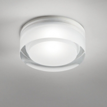 Weißer Einbauspot mit Acrylglas-Diffusor