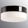 Hohe, zylindrische LED-Deckenlampe in grauer Keramik mit...
