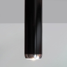 Zylinderförmige Downlight-Leuchte in Schwarz und Chrom