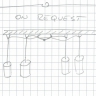 Auf Anfrage: Set aus Aufhängungen und Anschlusskasten, um Hängependel in Reihe zu montieren