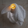 Extravagante Vogel-Lampe mit leuchtendem Auge