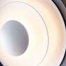 Wandlampe mit äußerem Ring in Grau