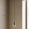 Kleine Hngelampe DEW aus Eisen mit Glasschirm