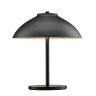 Skandinavische Tischlampe mit Schirm in Schwarz
