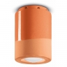 Schmales Modell der Deckenlampe in Pfirsich-Orange