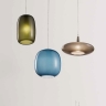 Muranoglas-Leuchten in vier Farben und Formen