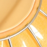 Detail: Mehrschichtiges Glas in der Ausführung Amberfarben antik