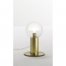 Tischlampe Molecola mit kleinem Kugelglasschirm