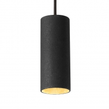 Rohr-Hngelampe in schwarzer Carbon-Oberflche, kleines Modell