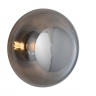 Horizon Deckenlampe mit Glas Smokey Grey und Silber-Halterung