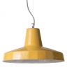 Groes Modell der Hngelampe in Mango-Gelb und Wei glnzend