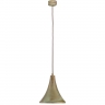 Messing-Hngelampe in Messing antik Grnspan, Durchmesser 21cm
