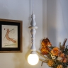Schmale Keramik-Hngelampe in ausgefallenem Design